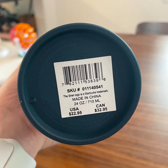 *NWT* 24 oz. Teal Starbucks Tumbler - Picture 3 of 3